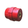 Red Electrical low voltage standoff support epoxy hexagonal tower insulators